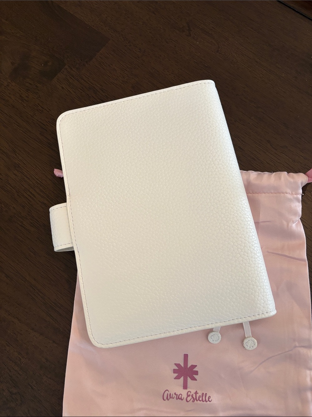 Aura Estelle B6 Airy Notebook Planner Cover Snow Angel White New with Dust bag - Picture 6 of 16